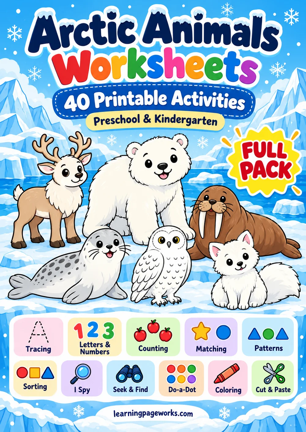 Preschool Activity Packs | Learning Page Works